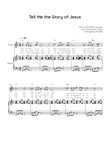Tell Me the Story of Jesus - Flute & Piano in F - Easy With Chords & Lyric