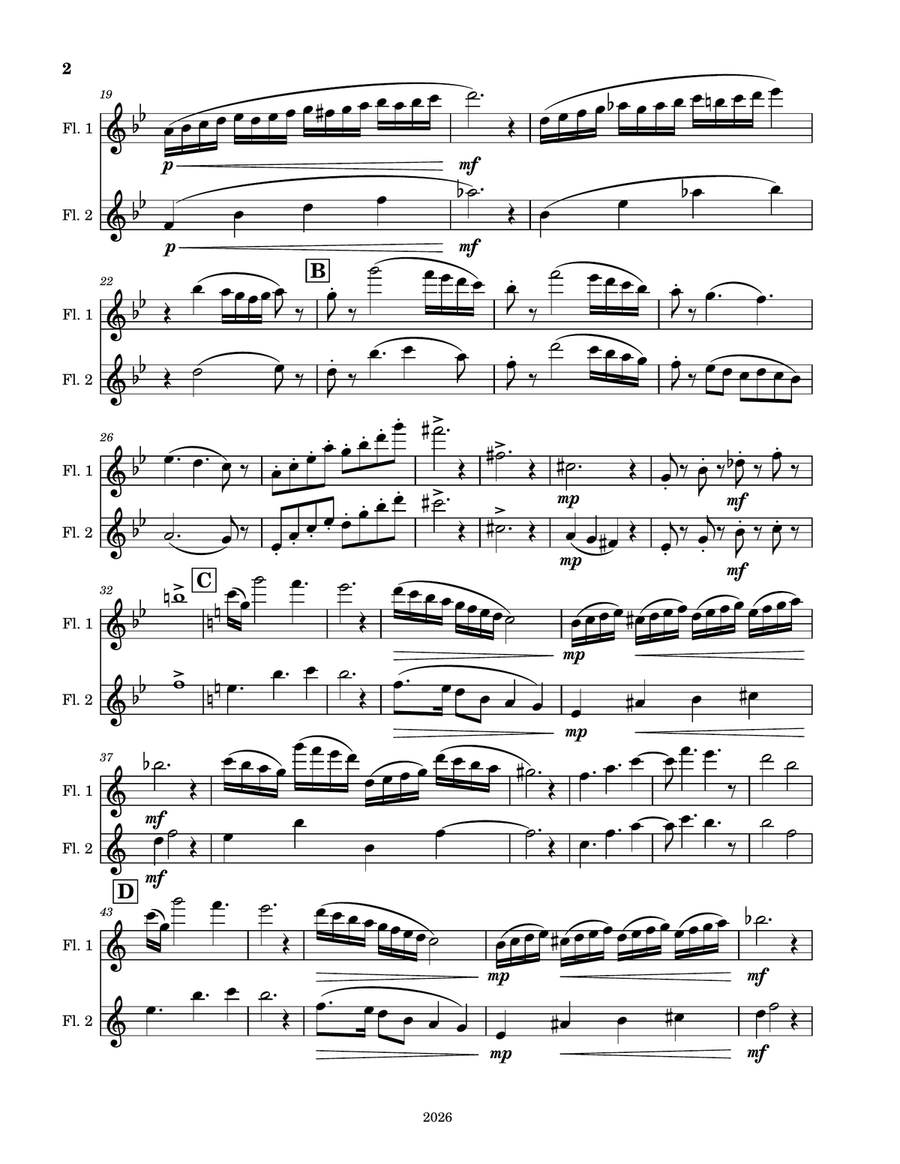 Flute Duet No. 4126 by Eric Bingham-Kumpf Flute Duet - Digital Sheet Music page 2