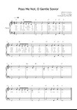 Pass Me Not, O Gentle Savior - Piano in F With Chords & Lyric - Easy