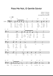 Pass Me Not, O Gentle Savior - Cello in C With Chords & Lyric - Easy