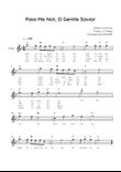 Pass Me Not, O Gentle Savior - Flute in F With Chords & Lyric - Easy