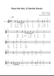 Pass Me Not, O Gentle Savior - Flute in C With Chords & Lyric - Easy