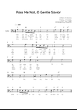 Pass Me Not, O Gentle Savior - Cello in F With Chords & Lyric - Easy