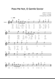Pass Me Not, O Gentle Savior - Violin in F With Chords & Lyric - Easy