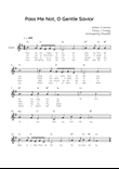 Pass Me Not, O Gentle Savior - Violin in G With Chords & Lyric - Easy