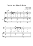 Pass Me Not, O Gentle Savior - Voice & Piano in F - Easy With Chords & Lyric