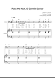 Pass Me Not, O Gentle Savior - Cello & Piano in F - Easy With Chords & Lyric