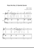 Pass Me Not, O Gentle Savior - Flute & Piano in F - Easy With Chords & Lyric