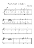 Pass Me Not, O Gentle Savior - Piano in C With Chords & Lyric - Easy