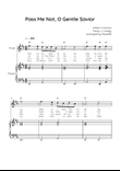 Pass Me Not, O Gentle Savior - Flute & Piano in D - Easy With Chords & Lyric