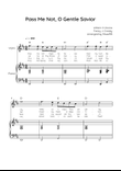 Pass Me Not, O Gentle Savior - Violin & Piano in D - Easy With Chords & Lyric