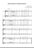 Pass Me Not, O Gentle Savior - Violin Duet in D - Easy With Chords & Lyric