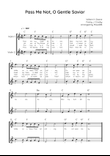 Pass Me Not, O Gentle Savior - Violin Duet in C - Easy With Chords & Lyric
