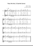 Pass Me Not, O Gentle Savior - Flute Duet in F - Easy With Chords & Lyric