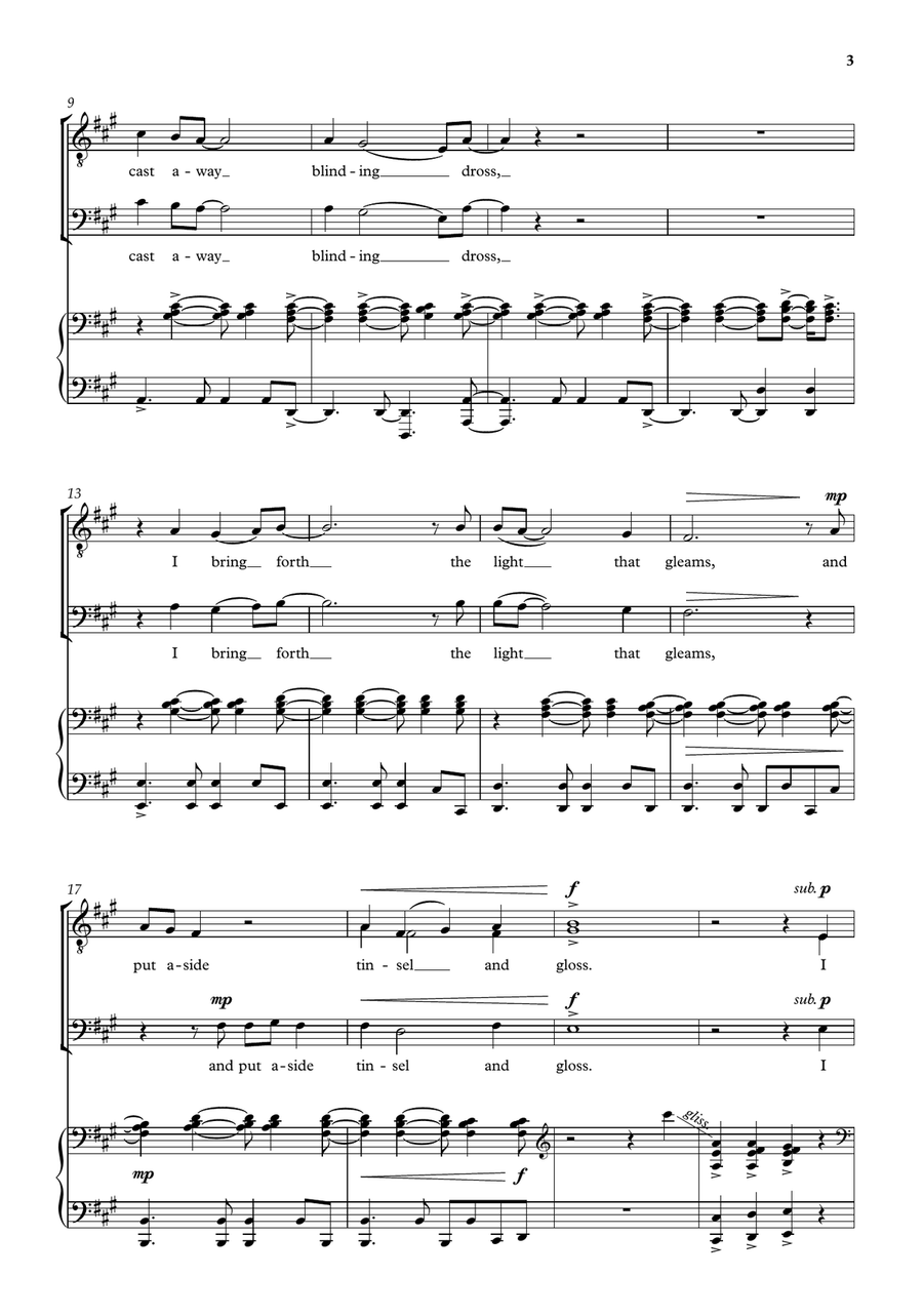 Weaving TTBB - Sheet Music page 3