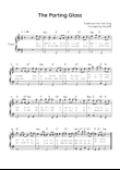 The Parting Glass - Easy Piano in C With Chords & Lyric