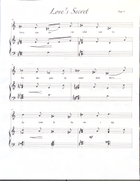 Love’s Secret Piano, Vocal scores gallery preview page 4