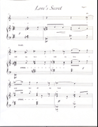 Love’s Secret Piano, Vocal scores gallery preview page 5