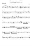 Brandenburg Concerto No. 3 – Cello (Easy / Intermediate)