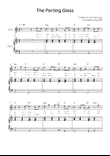 The Parting Glass - Violin & Piano in C - Easy With Chords & Lyric