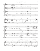 Creator Spirit, By Whose Aid (SATB) 4-Part scores gallery preview page 3