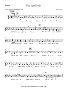 You Are Holy (Choir) Choir scores gallery preview page 4
