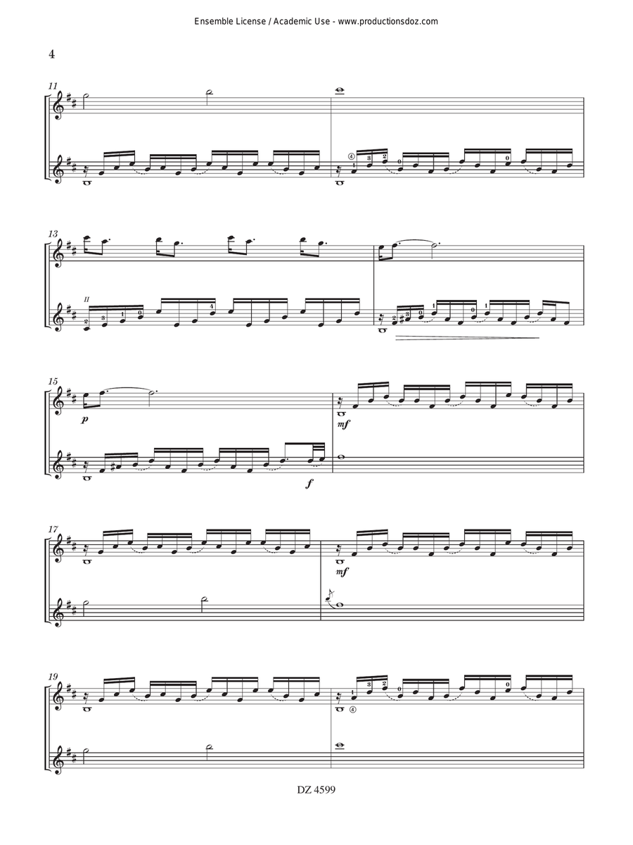 Deux regards, un chemin Guitar Duet - Digital Sheet Music page 4