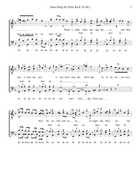 Medley: Santa, Bring My Baby Back (To Me) with Teddy Bear TTBB scores gallery preview page 3