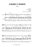 AMORE E MORTE, For Tenor and Piano