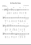 Be Thou My Vision - Piano Lead Sheet (Easy) - A Major