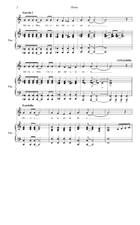 Gloria (en Español) Partitura y Parte Piano, Vocal scores gallery preview page 3