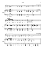 Gloria (en Español) Partitura y Parte Piano, Vocal scores gallery preview page 4