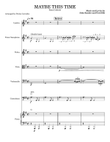Maybe This Time - Score Only