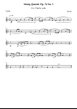 String Quartet Op. 76 No. 5 – Violin (Easy / Intermediate)