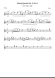 String Quartet Op. 76 No. 5 – Flute (Easy / Intermediate)