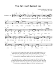 The Girl I Left Behind Me - Trumpet in Bb Solo With Chords & Lyrics - Easy