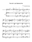 The Girl I Left Behind Me - Trumpet With Piano in Ab With Chords & Lyrics - Easy