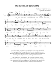 The Girl I Left Behind Me - Voice Lead Sheet in C With Chords & Lyrics - Easy