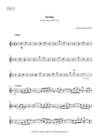 Arioso by Bach for Oboe Trio (2 Oboes and English Horn) Woodwind Trio scores gallery preview page 5