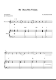 Be Thou My Vision - Easy French Horn & Piano with Chords (F Major)