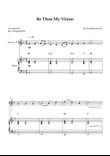 Be Thou My Vision - Easy French Horn & Piano with Chords (Bb Major)
