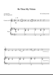 Be Thou My Vision - Easy Clarinet & Piano (Bb Major)
