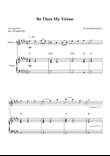 Be Thou My Vision - Easy Violin & Piano (E Major)
