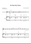 Be Thou My Vision - Easy Trumpet & Piano with Chords (Ab Major)