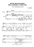 MA DE' MALVAGI INVAN VIEN, LEONORA, A' PIEDI TUOI - For Soprano and Piano