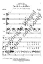 We Believe in Hope (Choral Score) SSA scores gallery preview page 3