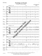 Partridge on Parade (Standard Set) Concert Band scores gallery preview page 4