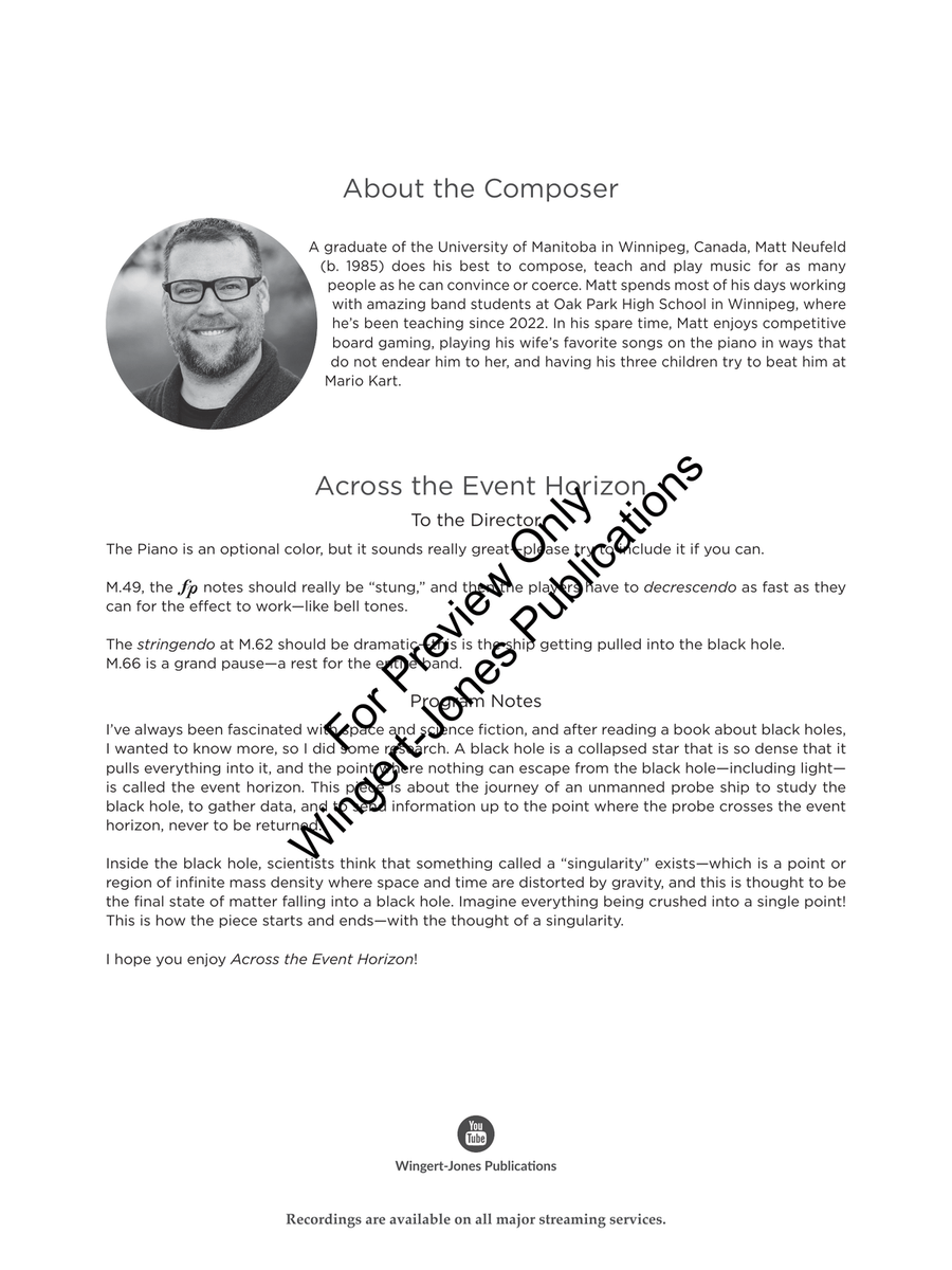 Across the Event Horizon (Class Set) Concert Band - Sheet Music page 3
