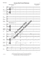 Across the Event Horizon (Class Set) Concert Band scores gallery preview page 4