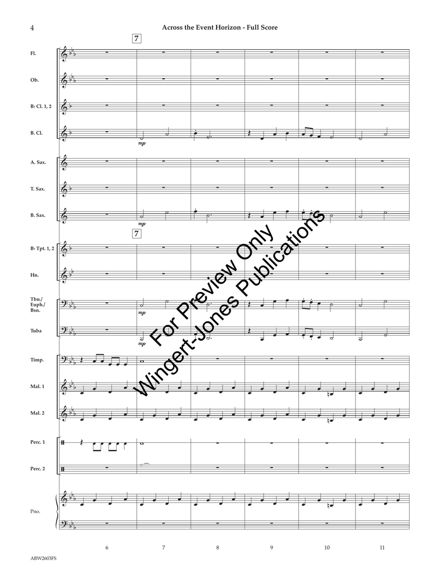 Across the Event Horizon (Class Set) Concert Band - Sheet Music page 5